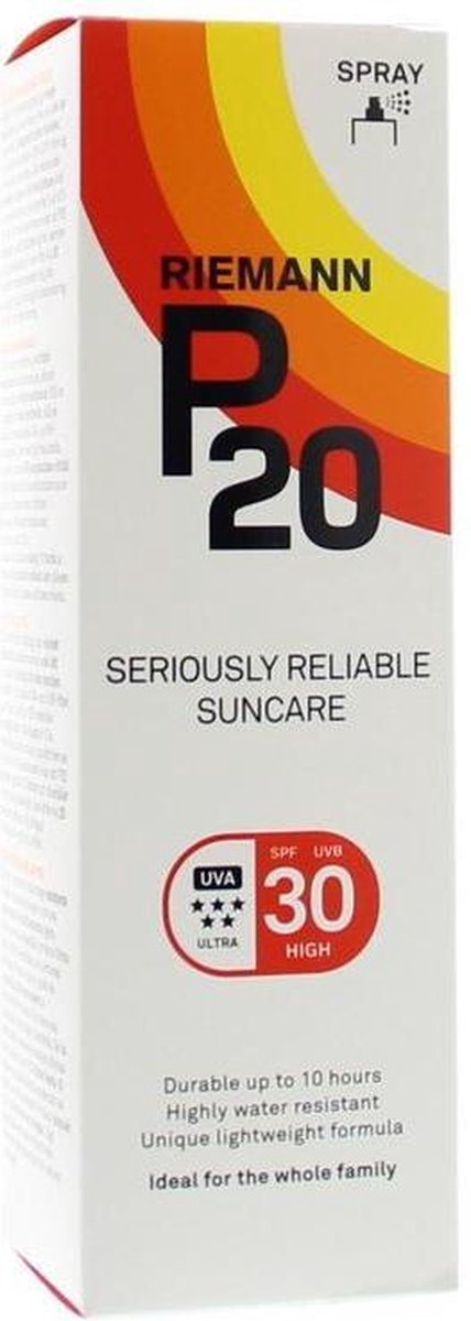 P20 Zonnebrand - Spray SPF 30 - Factor 30 - 100 ml