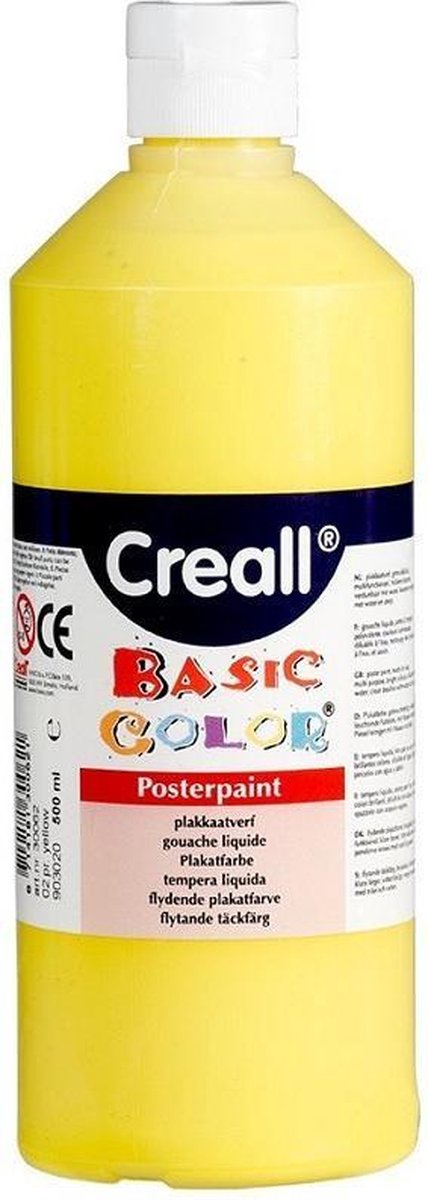 Creall plakkaatverf Basic Color 500ml - Geel