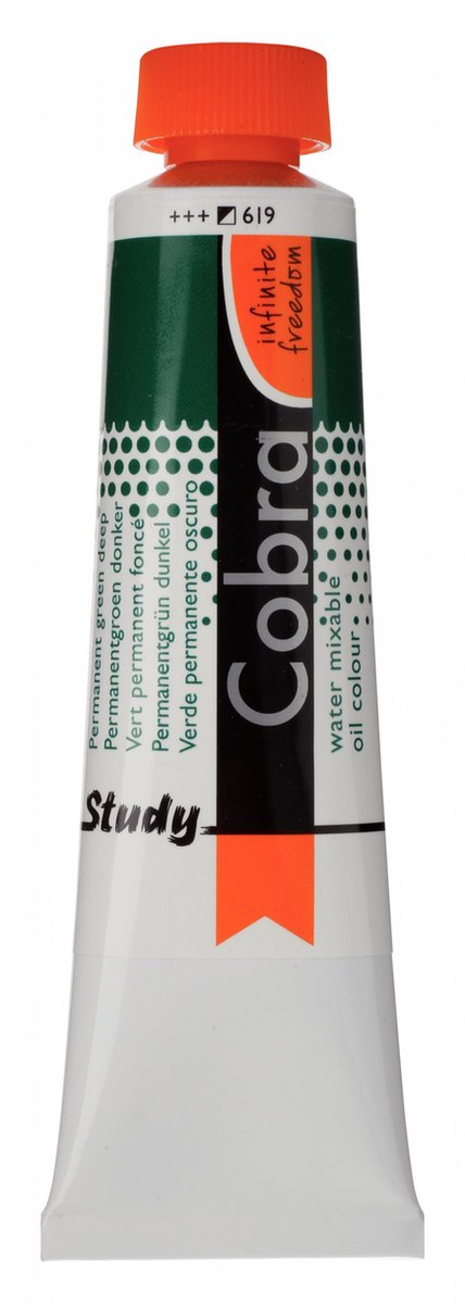 Cobra Study Olieverf 40ml | Permanent Green Deep (619)