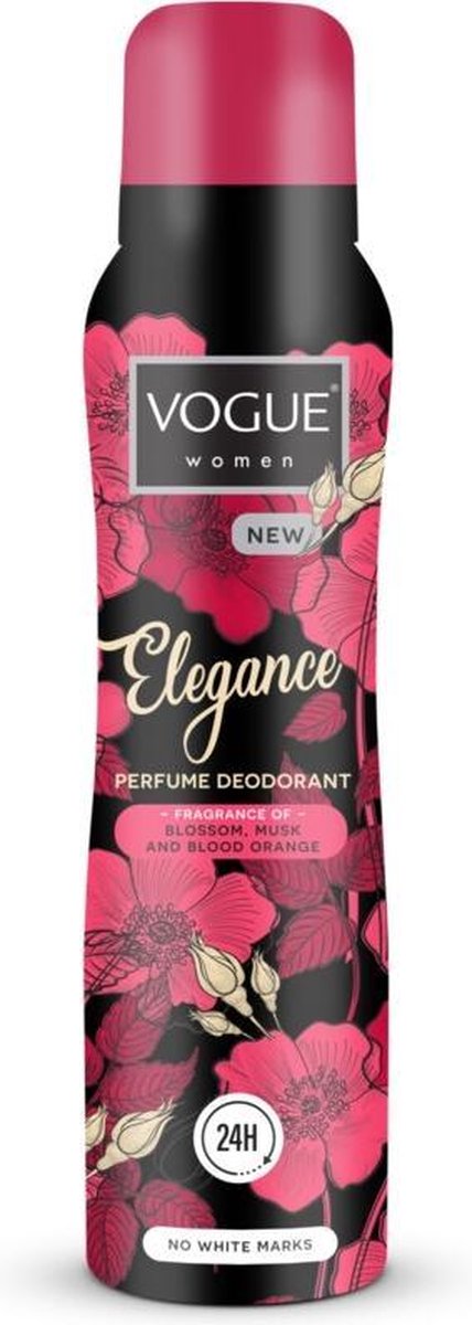 6x Vogue Elegance Parfum Deodorant 150 ml