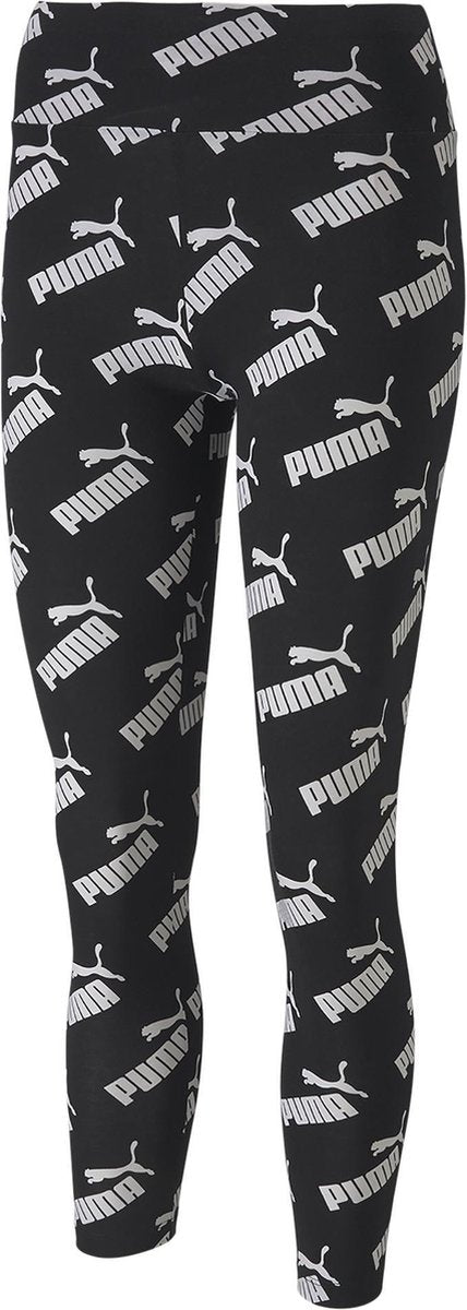 PUMA Amplified AOP Leggings Dames Legging - Puma Black - Maat XS