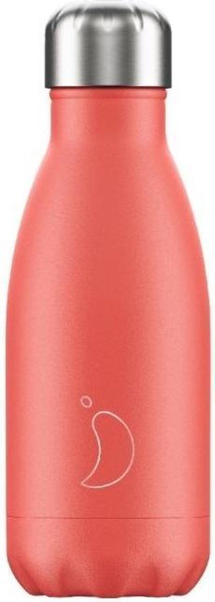 Chilly's 260 ml fles Coral pastel edition Chilly's 260 ml fles Coral