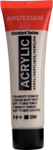 Acrylverf - Titaanbuff donker - Amsterdam - 20ml