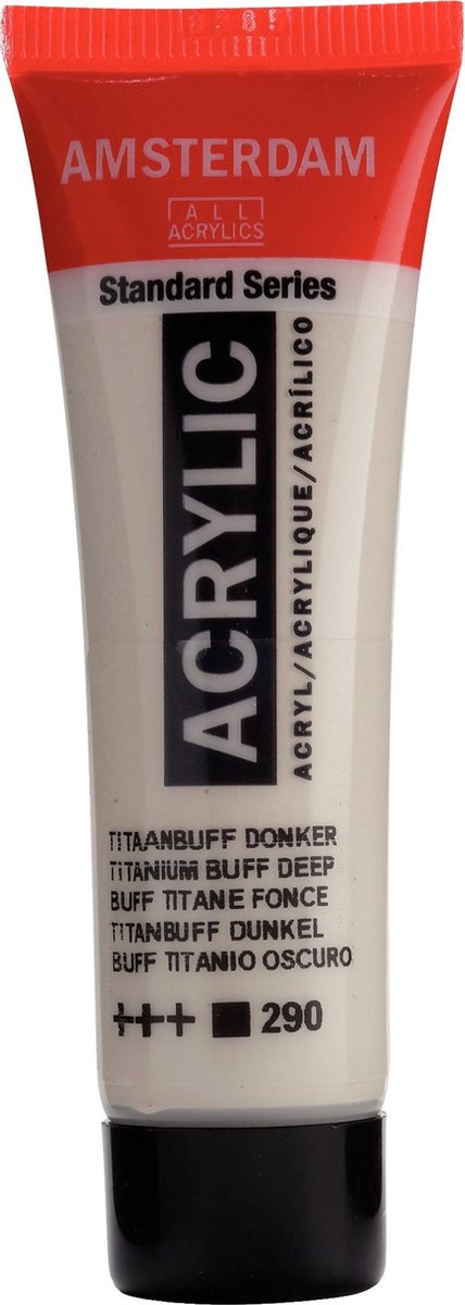 Acrylverf - Titaanbuff donker - Amsterdam - 20ml