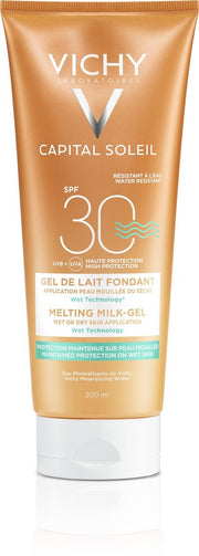 Vichy Idéal Soleil Wet Technology Zonnebrand SPF30 - 200 ml - Vochtige of Droge Huid