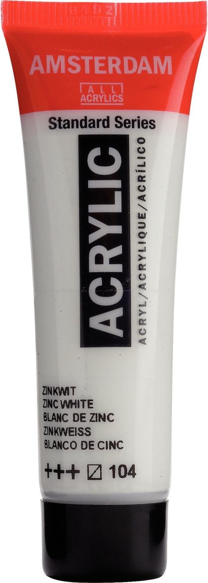 Acrylverf - Zink wit - Amsterdam - 20ml