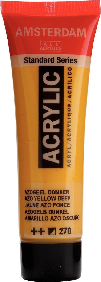Acrylverf - Azo geel donker - 270 - Amsterdam - 20ml