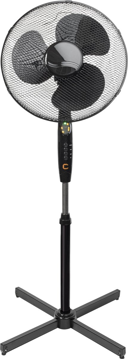 Cresta Care CFS610 Staande Ventilator met afstandsbediening en 4 uur timer | Zwart