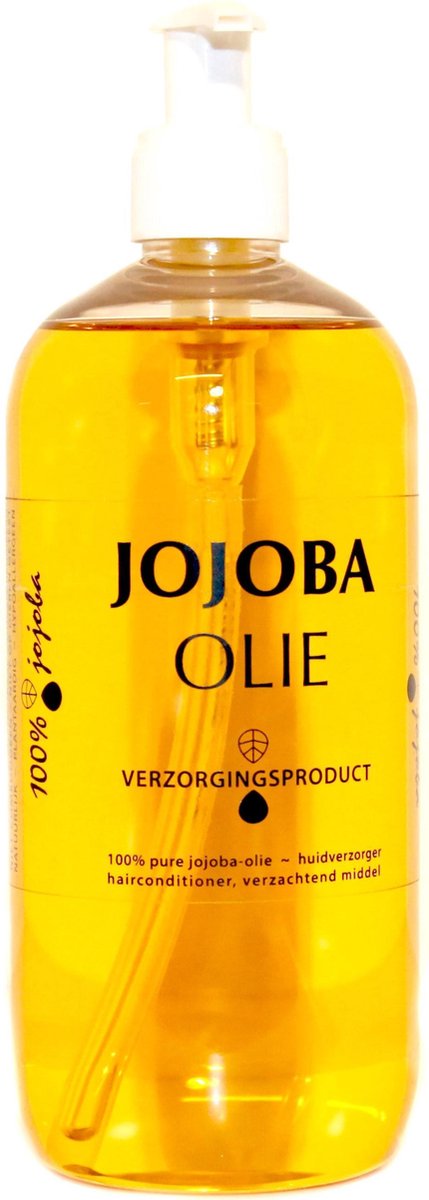 Pure Jojoba olie met pomp - 500ML met pomp