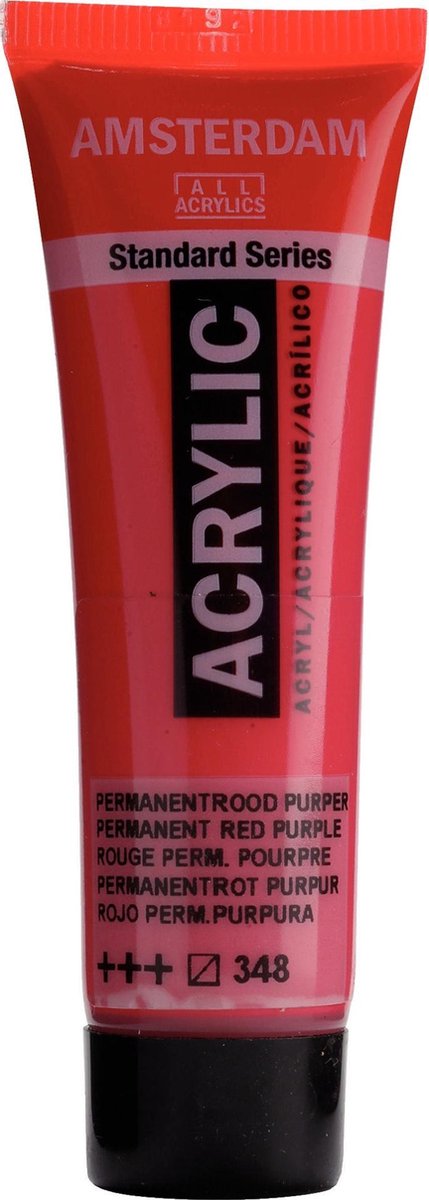 Acrylverf - 348 - Permanent rood purper - Amsterdam - 20ml