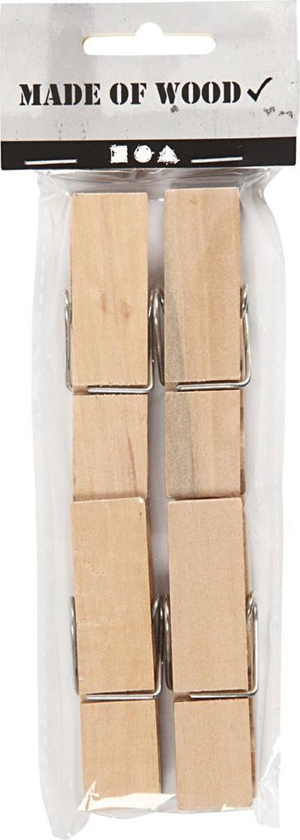 Wooden Peg. L: 7.2 cm. W: 2 cm. 4 pc