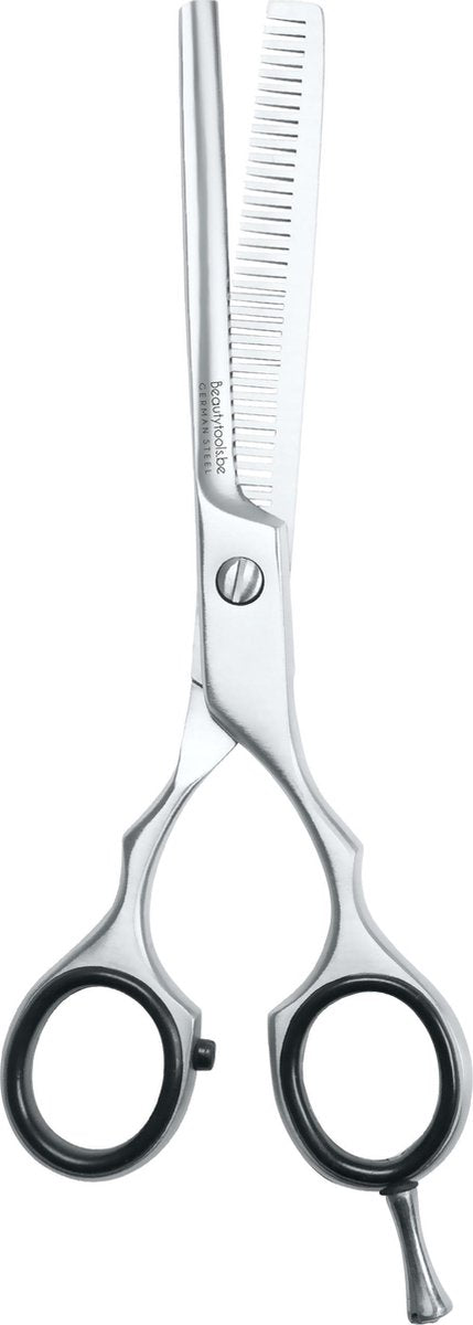 PREMIUM Beautytools GOLD LINE Kappersschaar/Professionele Effileerschaar voor dik haar  - SilverThin (5.5") - (RS-0987)