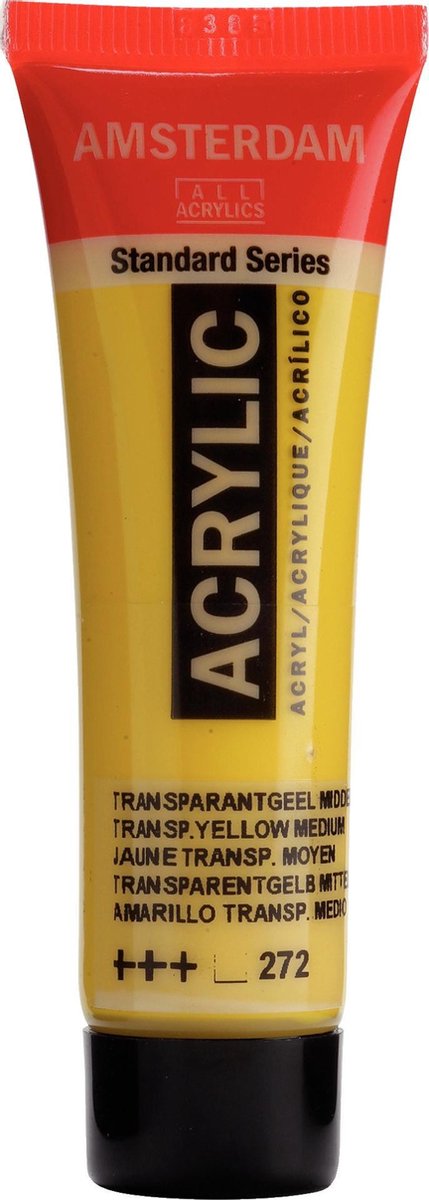 Acrylverf - Transparant geel groen - Amsterdam - 20ml