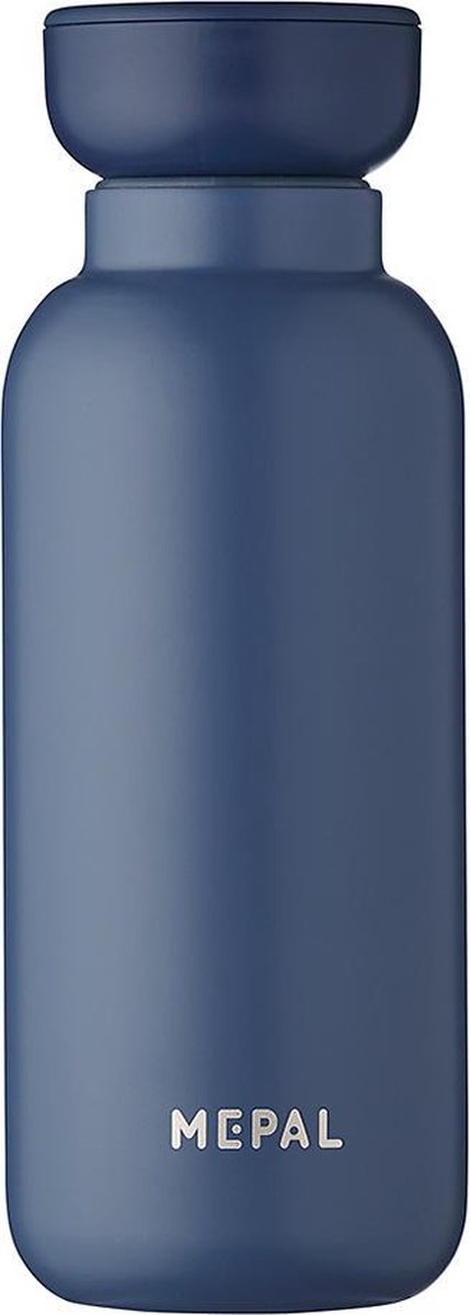 Mepal – Isoleerfles Ellipse 350 ml – houdt je drankje 9 uur warm en 12 uur koud – Nordic denim – Geschikt voor bruiswater – Thermosfles – lekdicht
