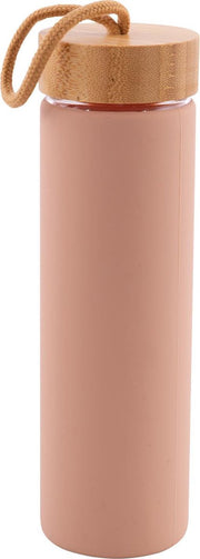 Point-Virgule - Glazen waterfles - Poederroze - 600ml