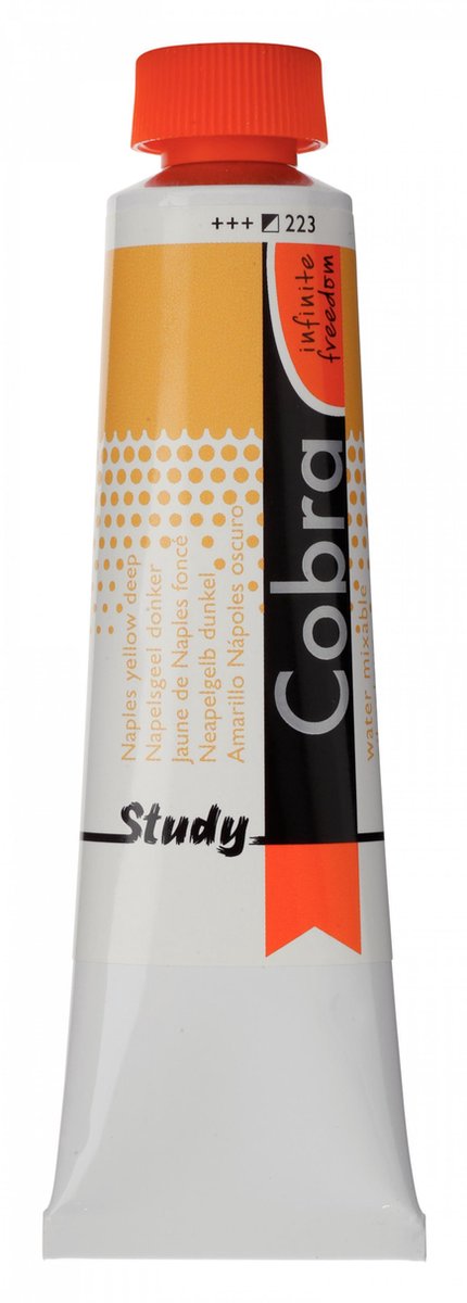 Cobra Study Olieverf 40ml | Naples Yellow Deep (223)