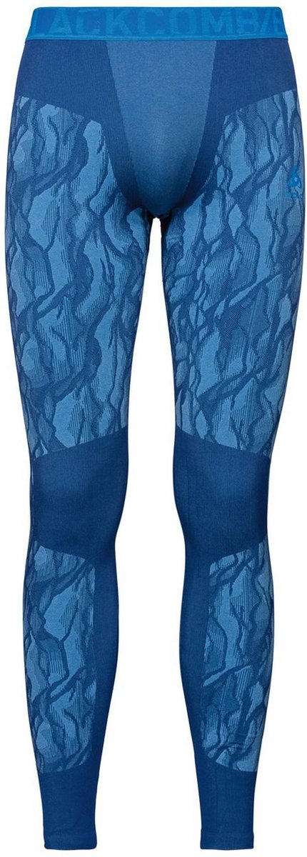 Odlo Bl Bottom Long Blackcomb Heren Sportonderbroek - Estate Blue-Directoire Blue - Maat L