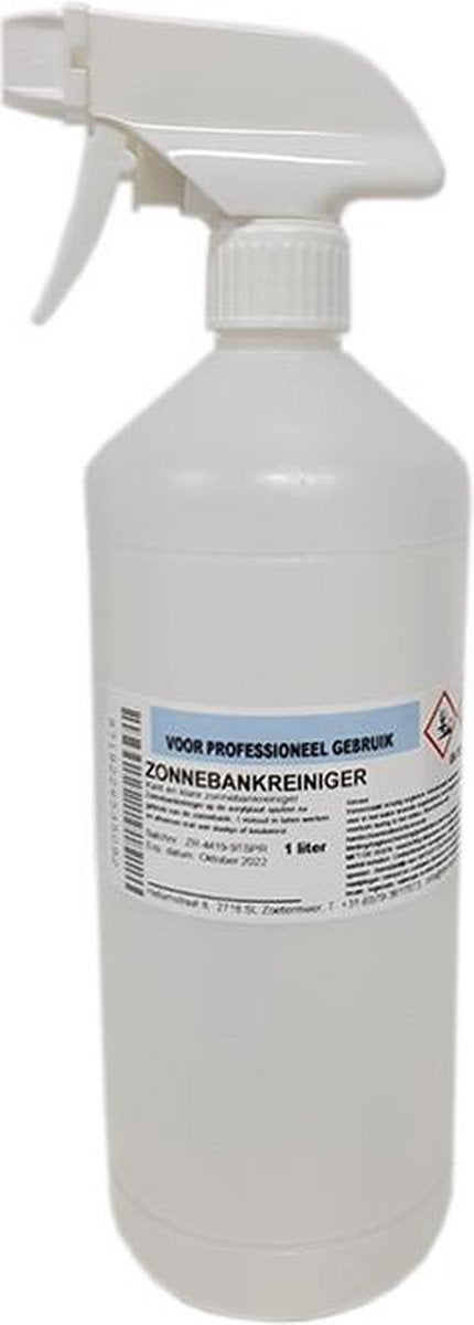 Zonnebankreiniger Zonder Alcohol - 1 liter - Met Spraykop