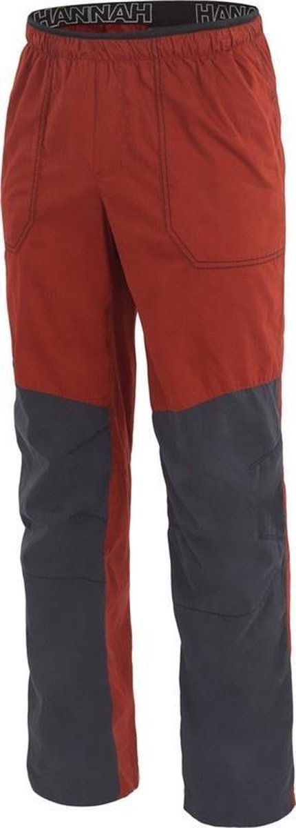 Hannah Vrijetijdsbroek Blog Heren Katoen/polyamide Bruin/zwart Mt L