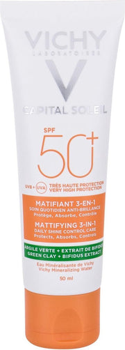 Vichy Capital Soleil Anti-Glimmen Zonnebrand SPF50 - 50ml - tegen onzuiverheden
