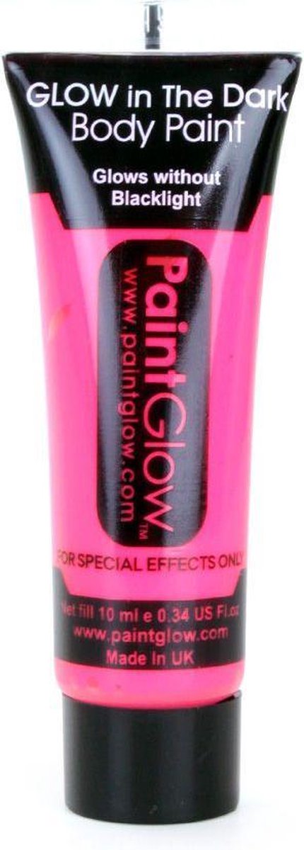 Glow in the Dark Face & Body paint Pink 10 ml