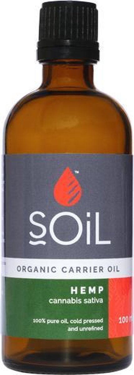 Soil - Biologische Hennepzaad olie - 100 ML - Organic Hemp Oil - Canabis Sativa - Let Op Geen CBD Olie