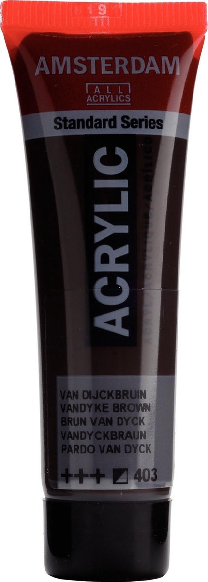 Acrylverf - Van Dijck bruin - Amsterdam - 20ml