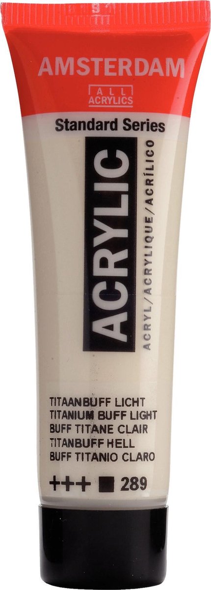 Acrylverf - Titaanbuff licht - Amsterdam - 20ml