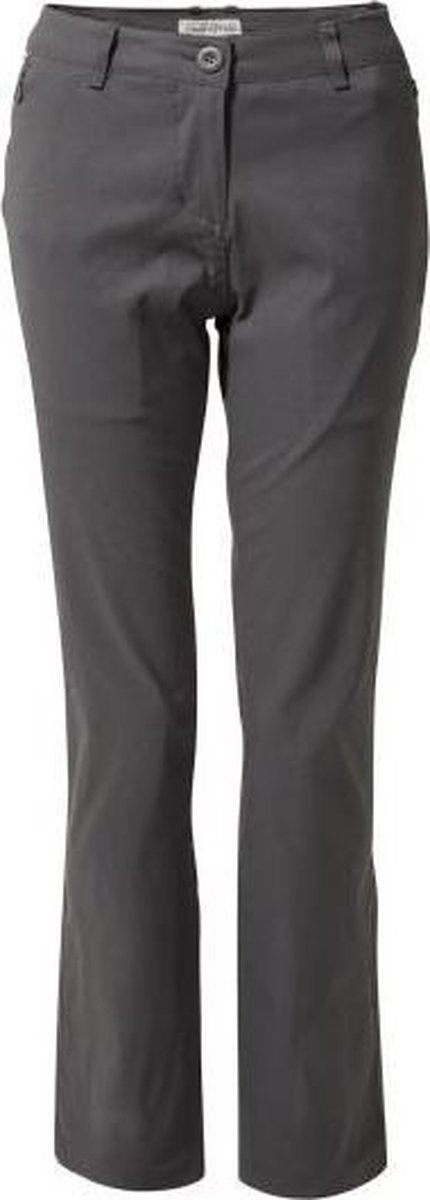 Craghoppers Outdoorbroek Kiwi Pro Ii Dames Polyamide Donkergrijs Mt 42/m