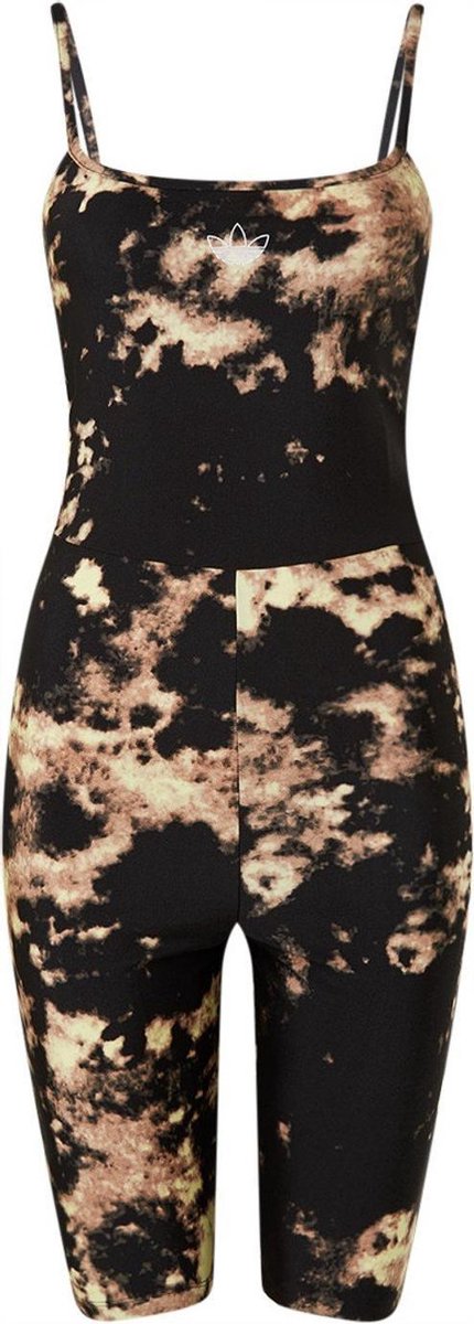 Adidas Playsuit van Spandex met tie-dye dessin - Maat 34