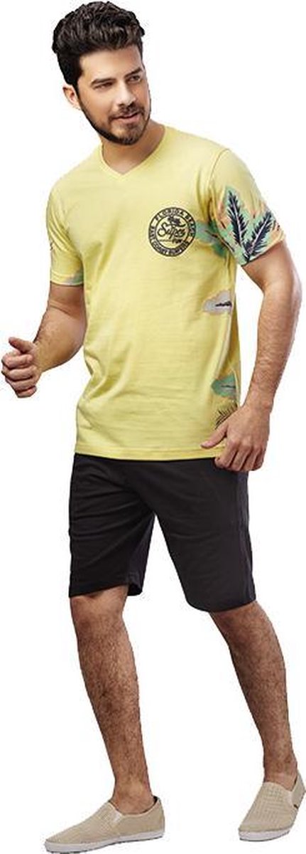 Embrator mannen Huispak / Zomerset / Shortama geel maat M