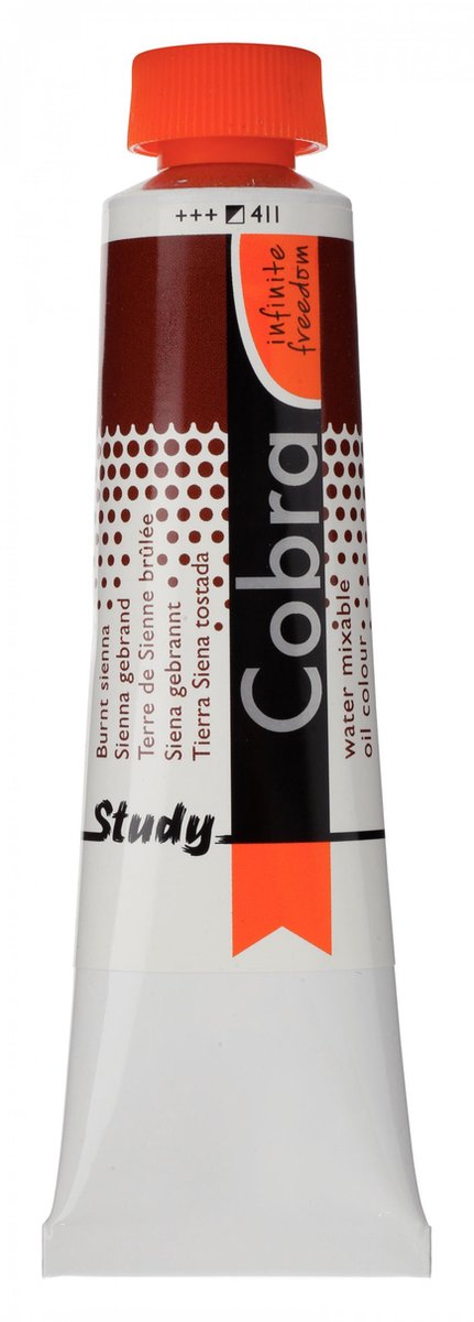 Cobra Study Olieverf 40ml | Burnt Sienna (411)
