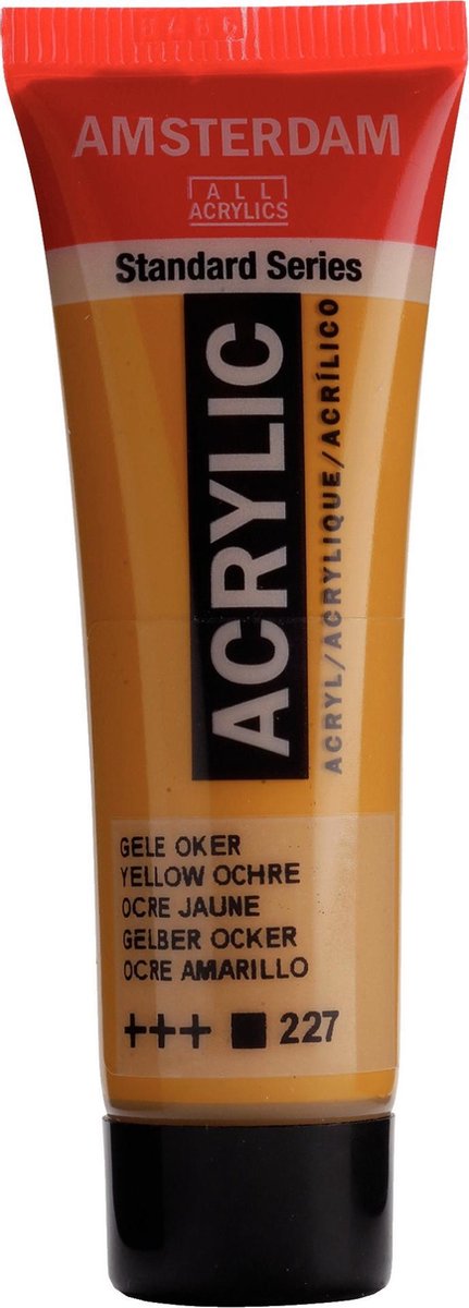 Acrylverf - 227 - Gele oker - Amsterdam - 20ml