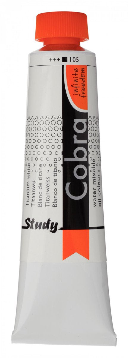Cobra Study Olieverf 40ml | Titanium White (105)