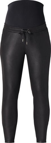 Supermom Broek PU Black Zwangerschap Maat L