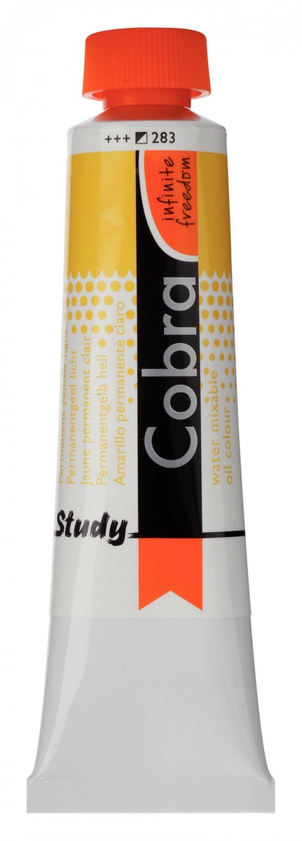 Cobra Study Olieverf 40ml | Permanent Yellow Light (283)