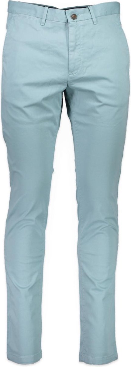 Tommy Hilfiger Broek Blauw Getailleerd - Maat W33 X L36 - Heren - Lente/Zomer Collectie - Katoen;Elastaan