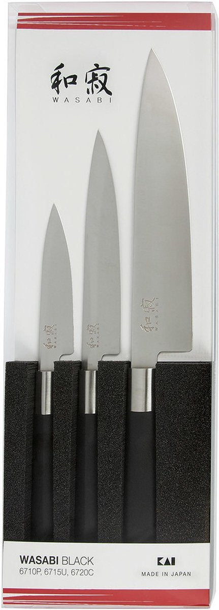 Kai Wasabi Black messenset 3-delig