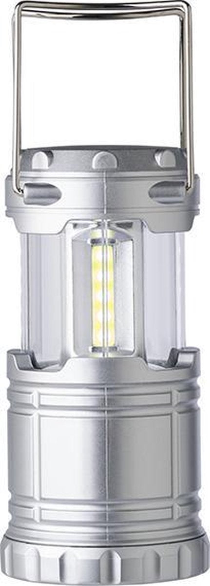 Kampeer Lamp in het Zilver Inschuifbaar