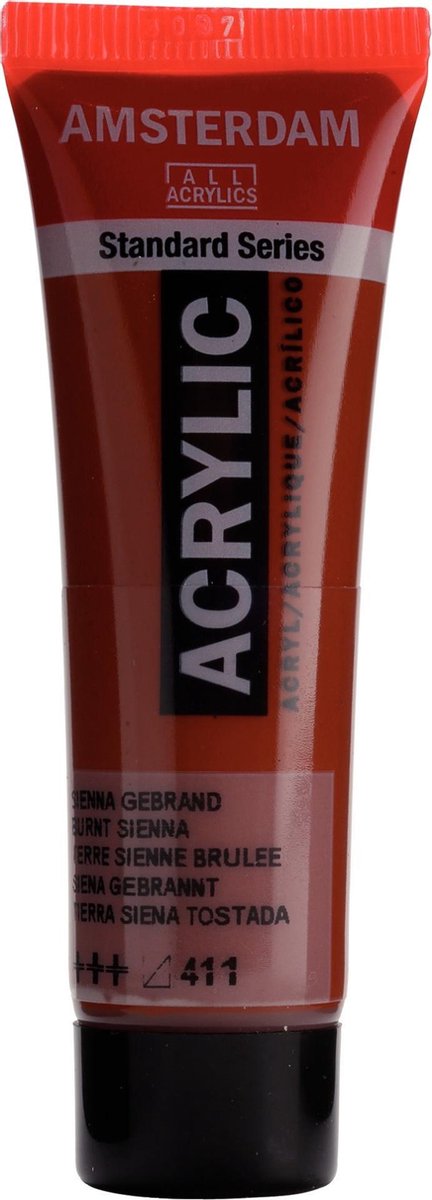 Acrylverf - Sienna gebrand - Amsterdam - 20ml