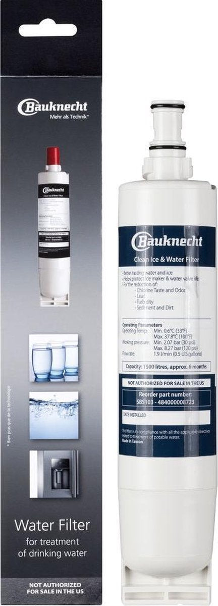 Bauknecht SBS103 water filter Wit