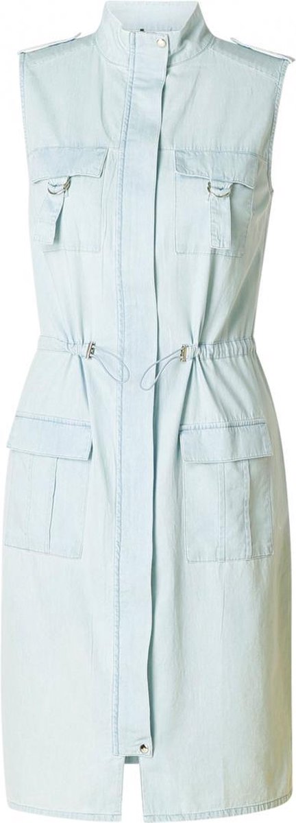 YEST Kande Jurk - Bleach Blue Denim - maat 44