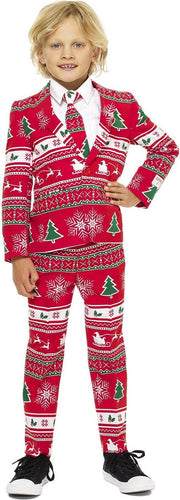 Opposuits Verkleedpak Winter Wonderland Jongens Polyester Maat 110-116
