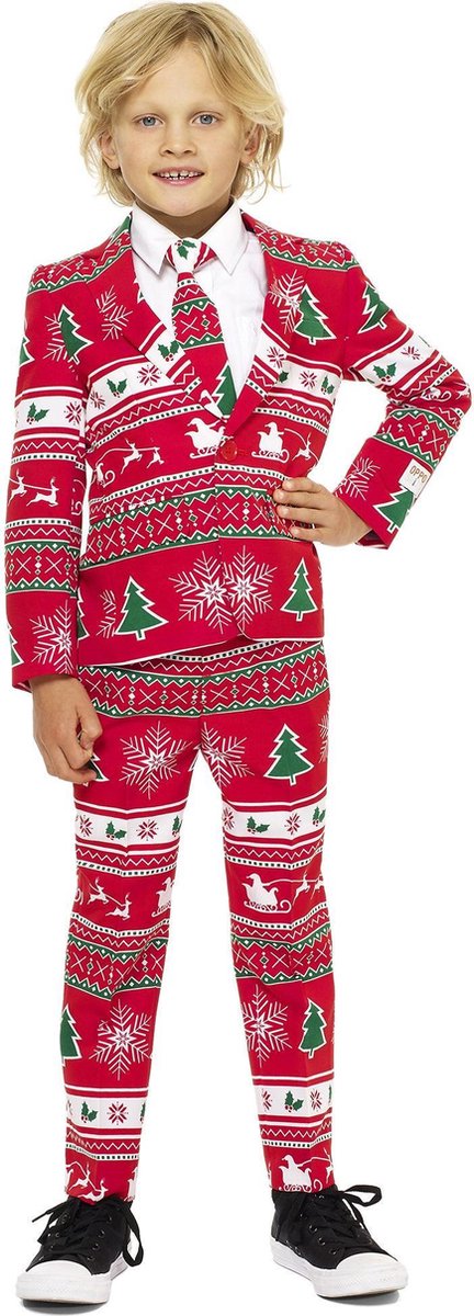 Opposuits Verkleedpak Winter Wonderland Jongens Polyester Maat 110-116
