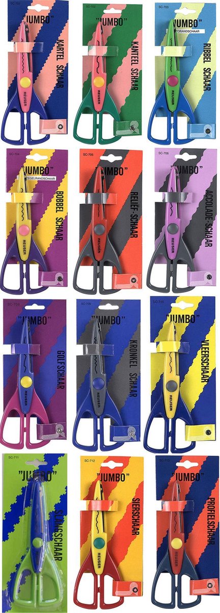 Super Hobby Kartelscharen Set - 12 Stuks - Voor het kaarten maken en scrapbooking