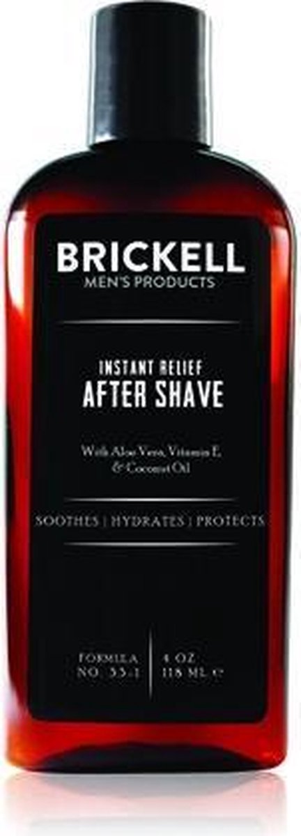 Brickell Men's Instant Relief Aftershave 118 ml.