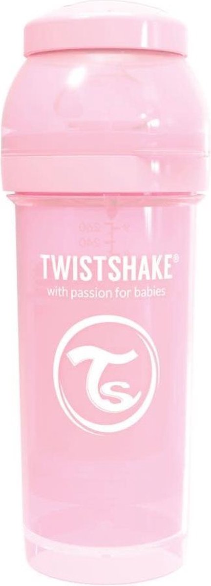 Twistshake Babyfles 260ml Pastel Pink