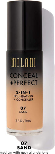 Milani Conceal + Perfect 2-in-1 Foundation + Concealer 07 Sand