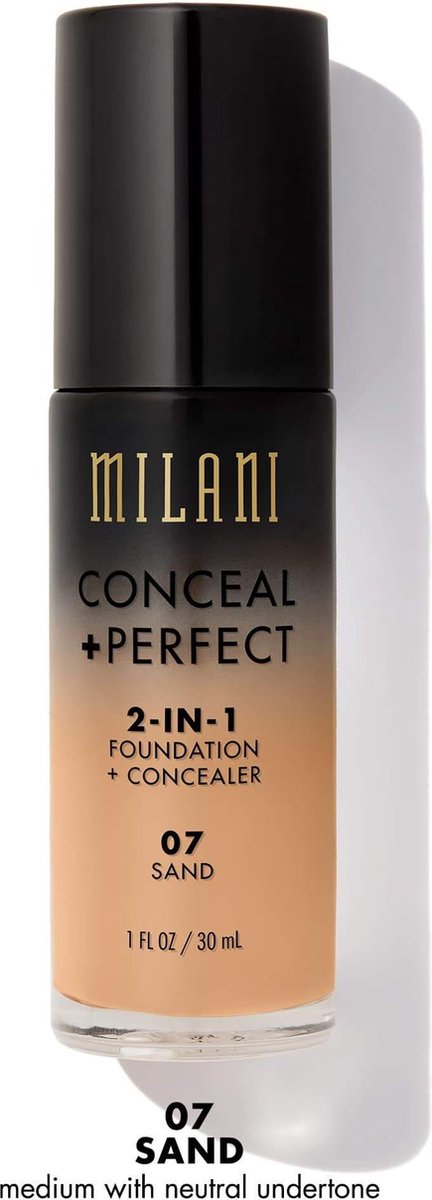 Milani Conceal + Perfect 2-in-1 Foundation + Concealer 07 Sand