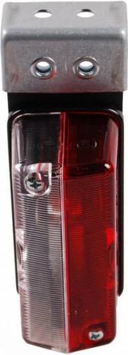 Hella breedtelicht Rood/Wit op haakse houder